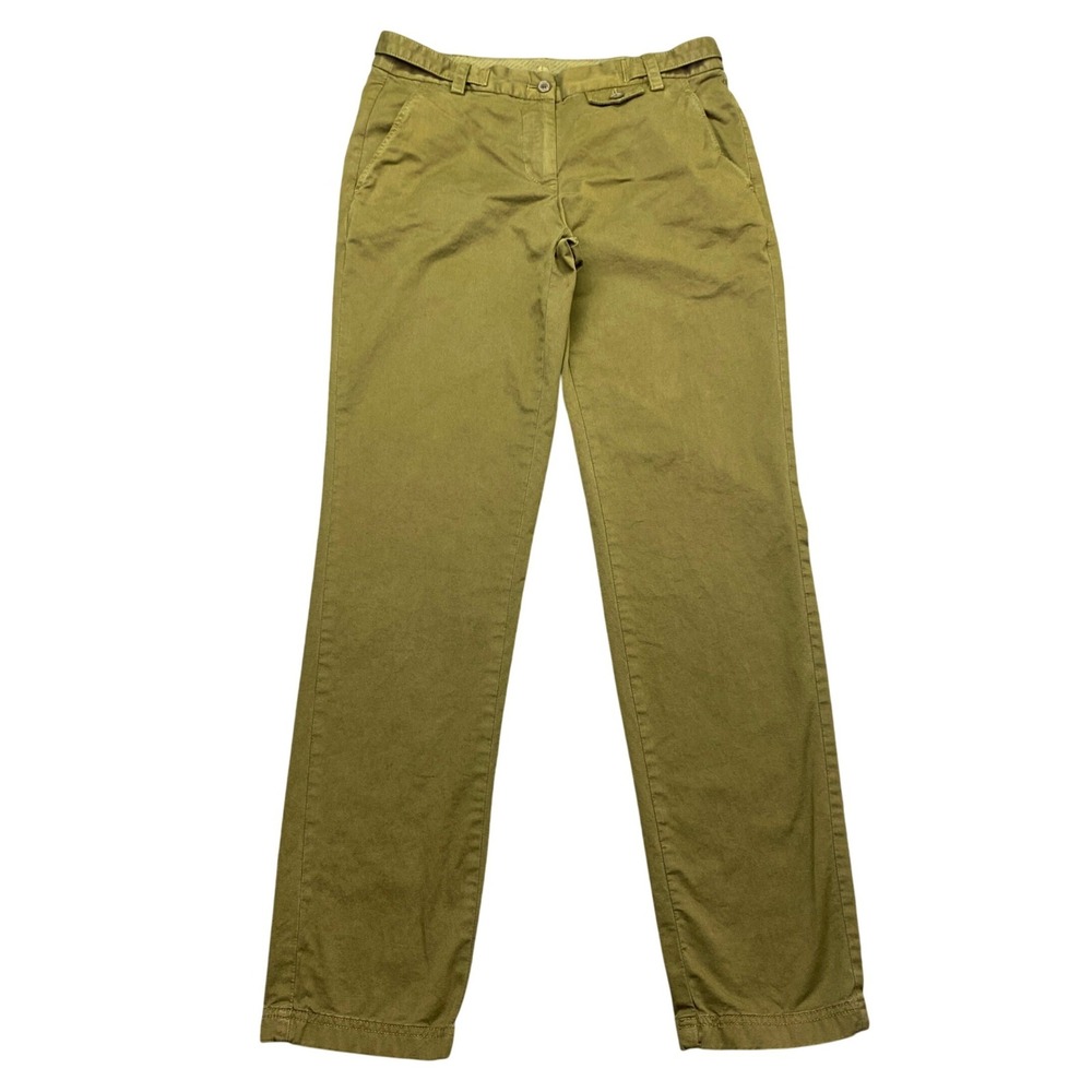 Brooks Brothers Red Fleece Womens Size 2 Olive Green Chino Pants 3906-012NW006A